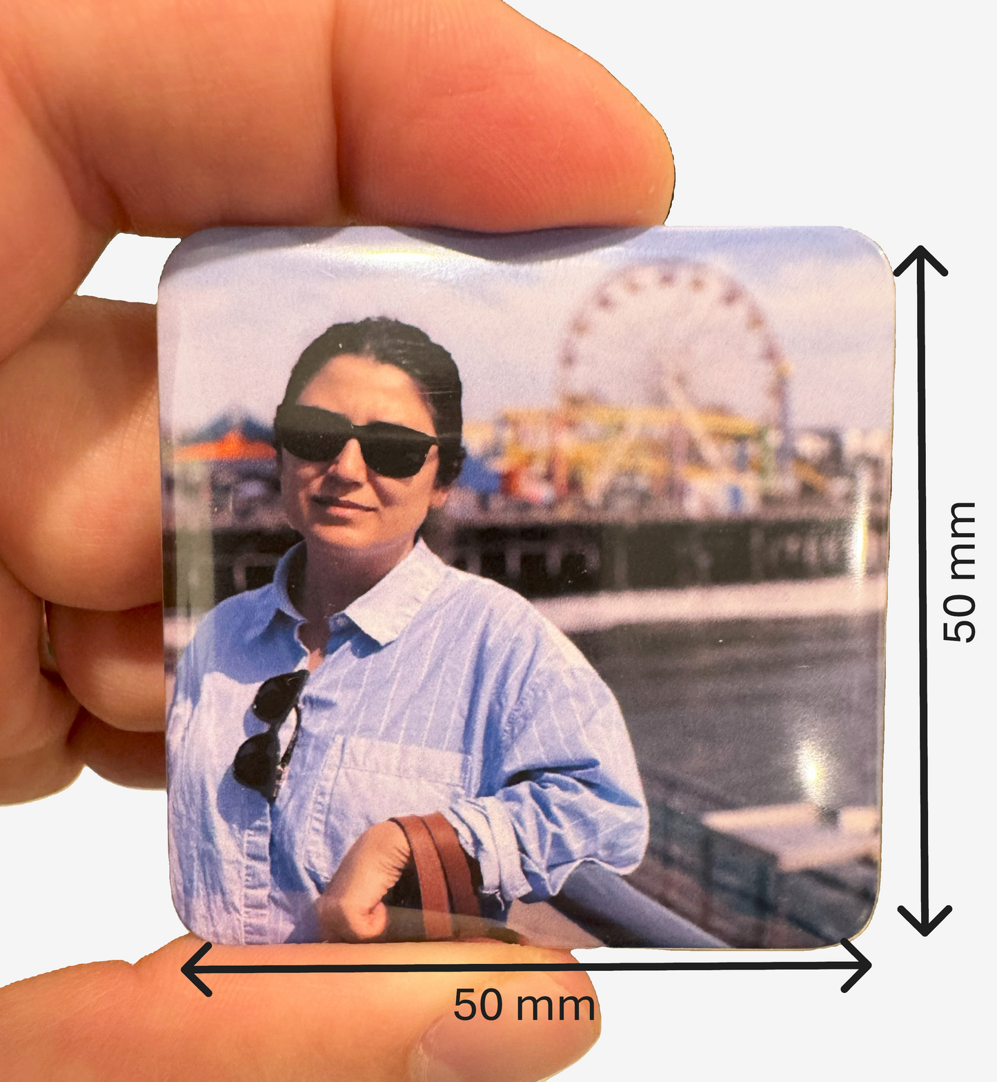 Custom 9 Photo Magnets 2"x2" | Personalized Gift for Couples Holiday Family | Memories to Last